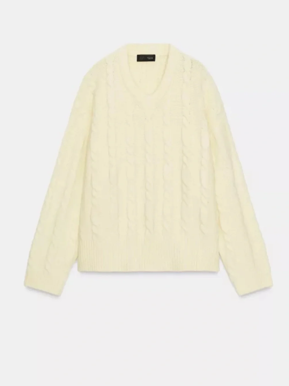 Zara Soft yellow cable Knit Sweater - Picture 2 of 6